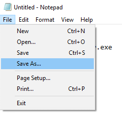 Click-on-the-File-option-available-at-the-top-left-corner-an إزالة العلامة المائية لتفعيل Windows 10 بشكل دائم