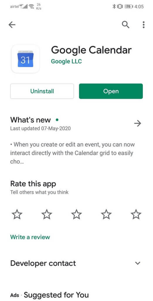 Click-on-the-Uninstall-updates-522x1024-1 استعادة أحداث تقويم Google المفقودة على Android