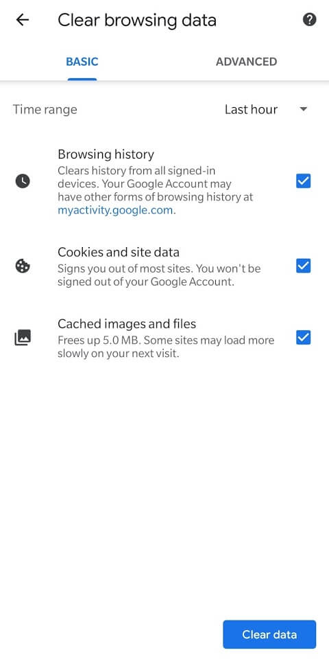 Click-on-the-arrow-to-the-right-of-“Time-range” كيفية حذف سجل محفوظات المتصفح على Android