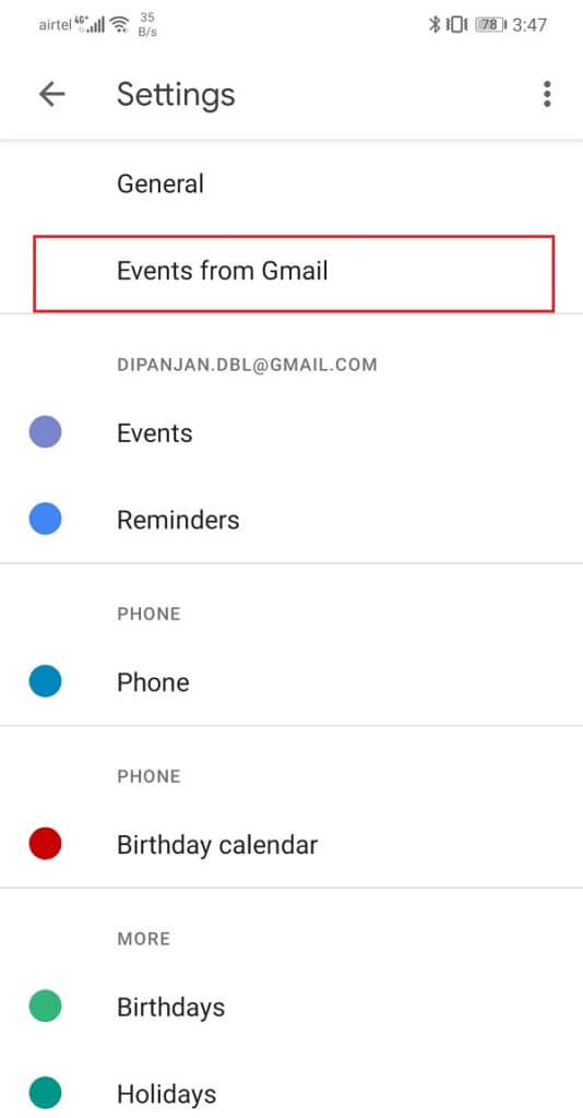Click-on-the-events-from-the-Gmail-534x1024-1 استعادة أحداث تقويم Google المفقودة على Android