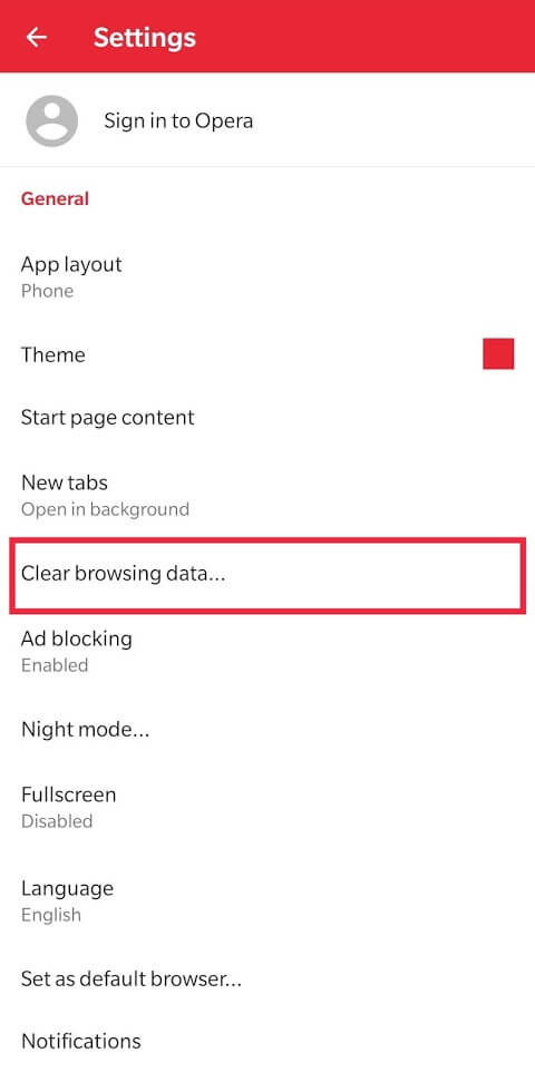 Click-on-“Clear-browsing-data...”-option-located-in-the-General-section كيفية حذف سجل محفوظات المتصفح على Android