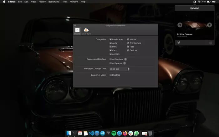 DailyWall_935adec67b324b146ff212ec4c69054f أفضل 6 تطبيقات الخلفية لنظام التشغيل Mac