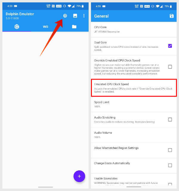 Dolphin-GameCube-Emulator-General-Settings أفضل محاكي GameCube للـ Android في 2020