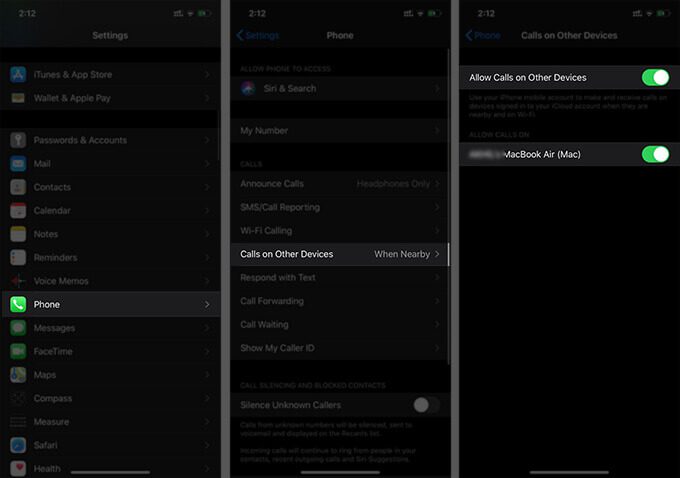 Enable-Calls-on-Other-Devices-on-iPhone كيفية إجراء مكالمات هاتفية مباشرة من Mac