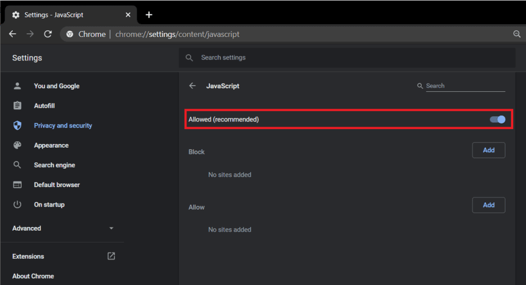 Enable-the-JavaScript-option-by-clicking-on-the-toggle-switch-1024x556-1 كيفية إصلاح خطأ javascript:void(0)