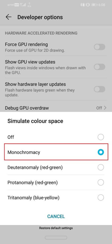 From-the-options-select-Monochromacy-473x1024-1 كيفية تمكين Grayscale Mode على Android