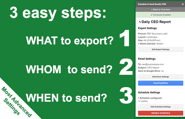 Google-Sheets-Addon-Email-scheduler أفضل 8 إضافات لجداول بيانات Google لتحسين الإنتاجية.