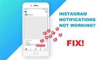 إشعارات Instagram لا تعمل