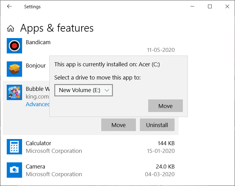 How-to-Move-Installed-Programs-To-Another-Drive-In-Windows-10 كيفية نقل البرامج المثبتة إلى محرك أقراص آخر في Windows 10