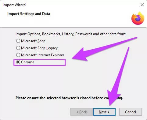 Import-Chrome-Passwords-Bookmarks-to-Firefox-17_4d470f76dc99e18ad75087b1b8410ea9-1 كيفية استيراد الإشارات المرجعية من Chrome وكلمات المرور إلى Firefox