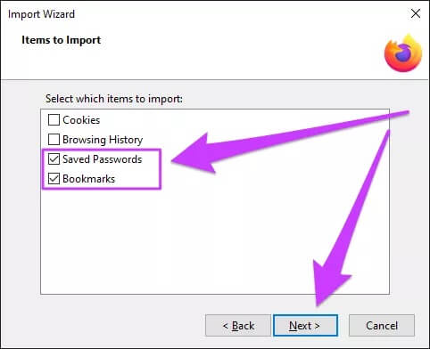 Import-Chrome-Passwords-Bookmarks-to-Firefox-3_4d470f76dc99e18ad75087b1b8410ea9-1 كيفية استيراد الإشارات المرجعية من Chrome وكلمات المرور إلى Firefox