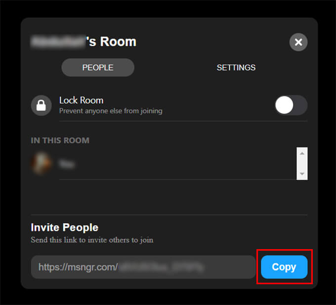 Invite-People-to-Messenger-Room-Using-Link-on-PC كيفية استخدام Facebook Messenger Rooms لعقد مؤتمرات الفيديو