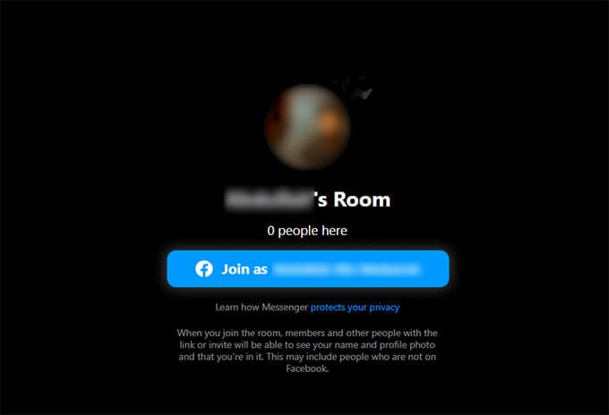 Join-Yourself-on-Your-Messenger-Room كيفية استخدام Facebook Messenger Rooms لعقد مؤتمرات الفيديو