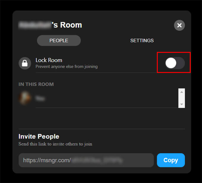 Lock-Room-to-Prevent-anyone-from-joining-on-Messenger-Web كيفية استخدام Facebook Messenger Rooms لعقد مؤتمرات الفيديو