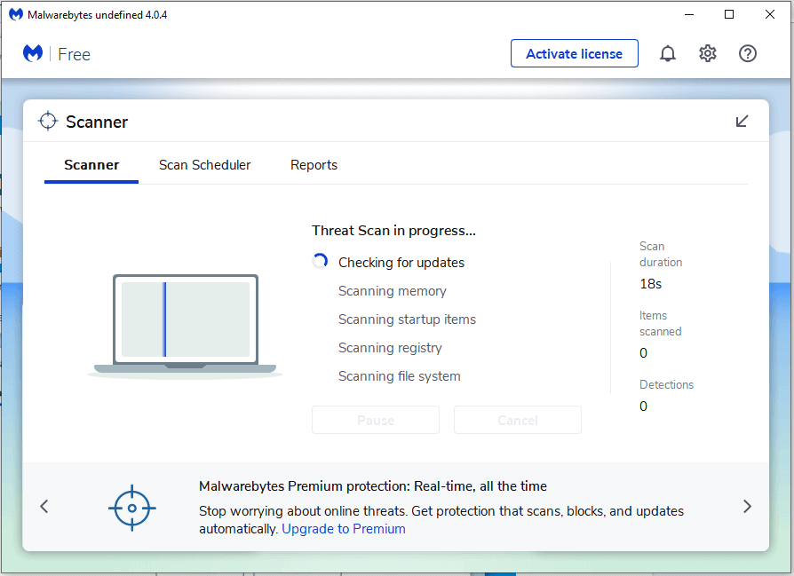 MalwareBytes-will-start-scanning-your-PC-for-any-malware-programs-and-applications 4 طرق لإزالة إعادة توجيه ByteFence بالكامل