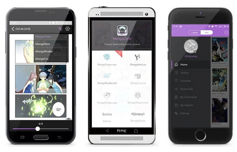 MangaZone1- 14 من أفضل تطبيقات قارئ Manga للـ Android