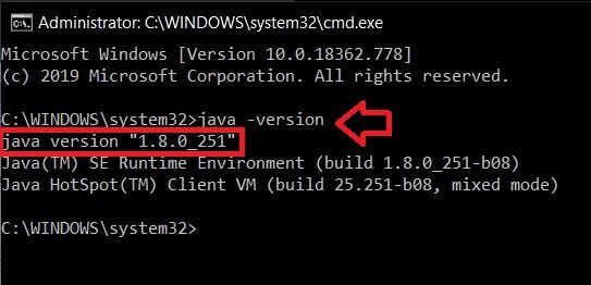 Once-the-command-prompt-window-is-open-type-java-version-and-press-enter كيفية تشغيل ملفات JAR على نظام التشغيل Windows 10