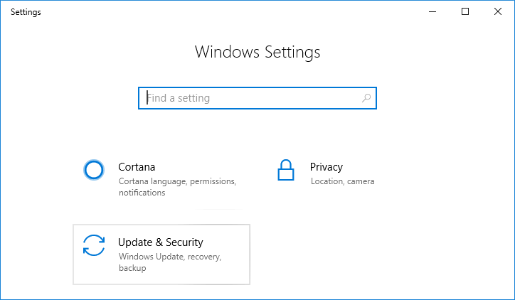 Press-Windows-Key-I-to-open-Settings-then-click-on-Update-security-icon إزالة العلامة المائية لتفعيل Windows 10 بشكل دائم