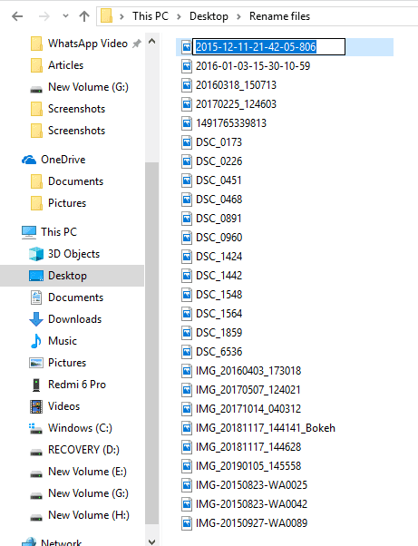 Press-the-F2-key-to-rename-it كيفية إعادة تسمية ملفات متعددة بشكل مجمّع على Windows 10