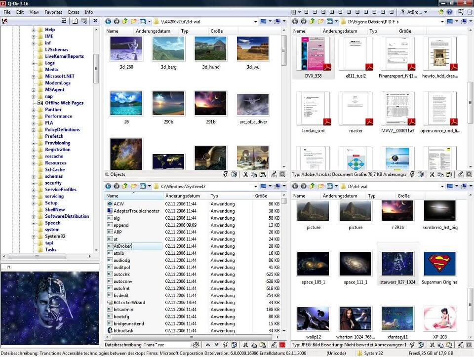 Q-dir أفضل 8 برامج مجانية لإدارة الملفات لنظام التشغيل Windows 10