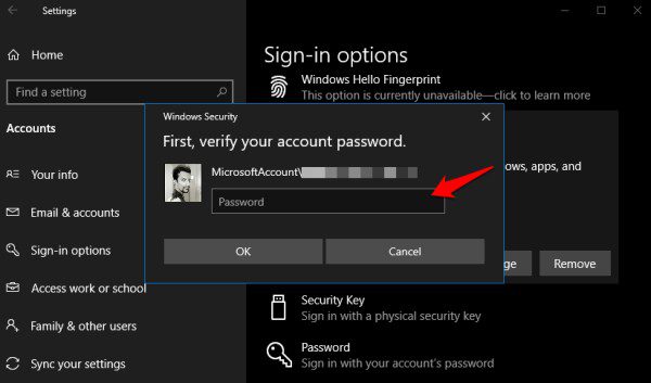 Remove-Pin-and-Password-From-Windows-10-4 كيفية إزالة رقم التعريف الشخصي وكلمة المرور من Windows 10