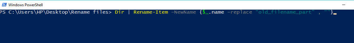 Removing-a-part-of-the-file-name كيفية إعادة تسمية ملفات متعددة بشكل مجمّع على Windows 10