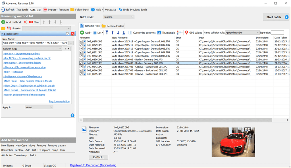 Rename-multiple-files-in-bulk-using-AdvancedRenamer-1024x590-1 كيفية إعادة تسمية ملفات متعددة بشكل مجمّع على Windows 10
