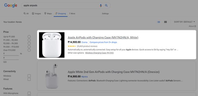 Select-the-Product-to-Track-Price-Change كيفية إعداد Google Alerts لتتبع الأخبار