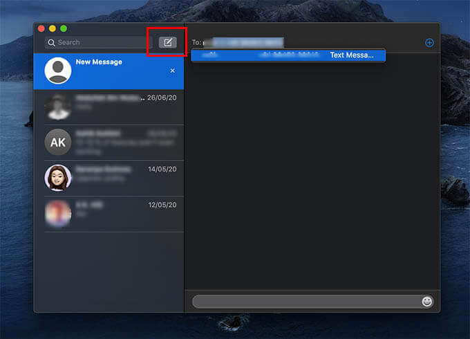 Send-Text-Messages-and-SMS-from-Mac كيفية الحصول على رسائل نصية على Mac من iPhone