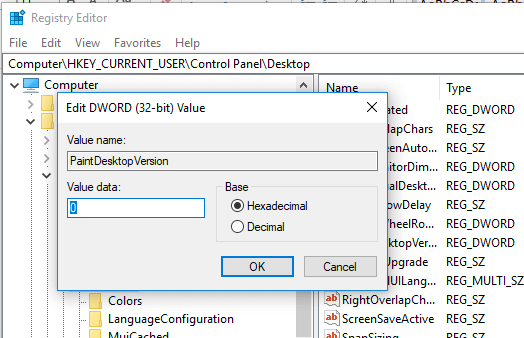 Set-the-data-value-to-0-and-save-the-settings إزالة العلامة المائية لتفعيل Windows 10 بشكل دائم
