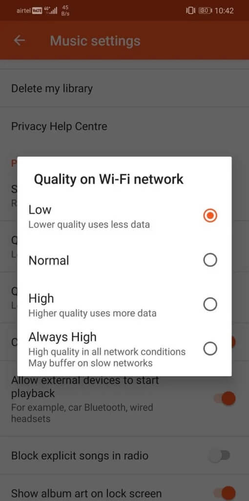 Set-the-playback-quality-on-Wi-Fi-to-low-510x1024-1 إصلاح مشاكل Google Play Music