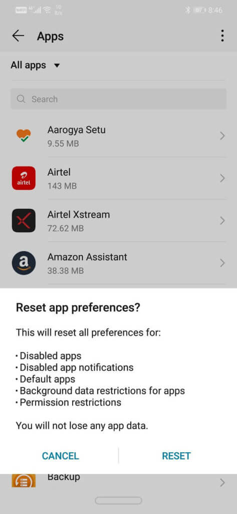 Simply-click-on-the-Reset-button-and-the-app-defaults-will-get-cleared-473x1024-2 إصلاح تعذر فتح جهات الاتصال على هاتف Android