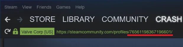 Steam-ID-is-the-numerical-combination-at-the-end-of-the-URL-after-the-‘profiles’-bit الوصول بسرعة إلى مجلد لقطة شاشة Steam على Windows 10