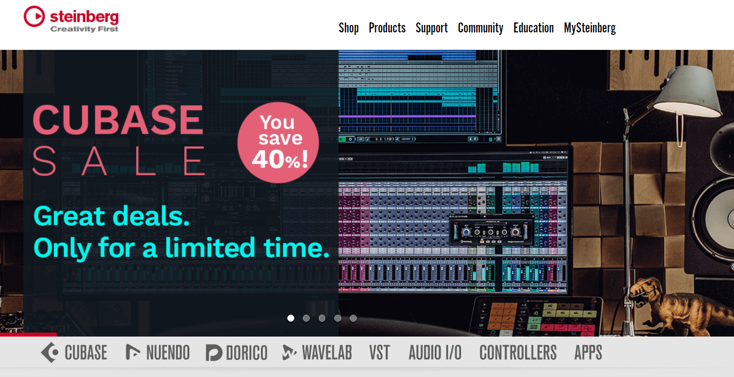 Steinberg-Cubase أفضل 9 برامج لإنتاج الموسيقى الشعبية لمستخدمي الكمبيوتر الشخصي