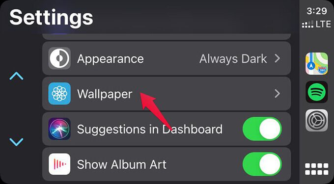 Tap-Settings-from-Aple-CarPlay-Settings كيفية تغيير الخلفية على Apple CarPlay