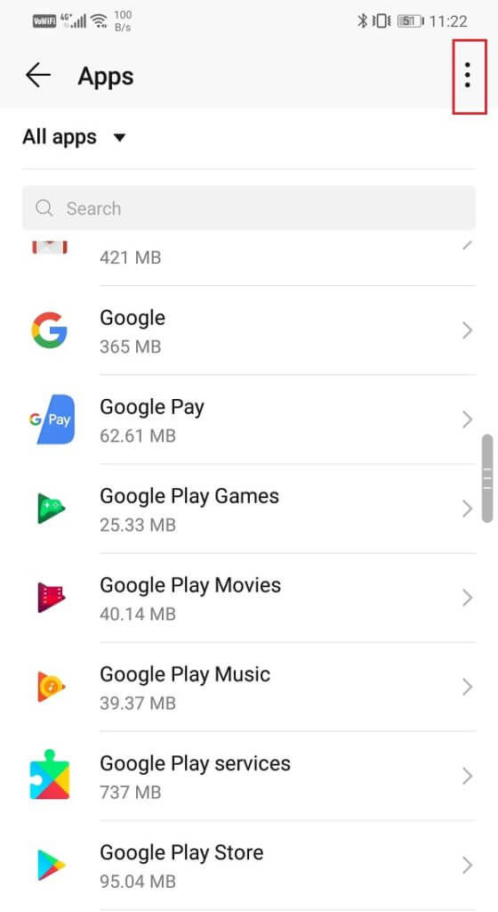 Tap-on-the-menu-option-three-vertical-dots-on-the-top-right-hand-side-of-the-screen-560x1024-1 إصلاح موسيقى Google Play يواصل التعطل