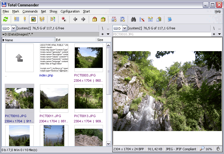 Total-Commander أفضل 8 برامج مجانية لإدارة الملفات لنظام التشغيل Windows 10