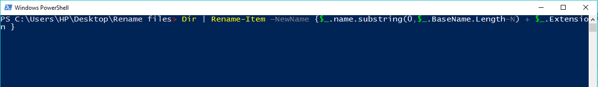 Trim-from-the-old-name-to-rename-the-file كيفية إعادة تسمية ملفات متعددة بشكل مجمّع على Windows 10