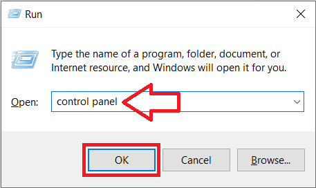 Type-control-or-control-panel-and-hit-enter 7 طرق لإصلاح عدم عمل لوحة اللمس من Dell