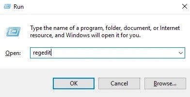 Type-regedit-in-run-dialog-box-and-hit-Enter كيفية تشغيل ملفات JAR على نظام التشغيل Windows 10