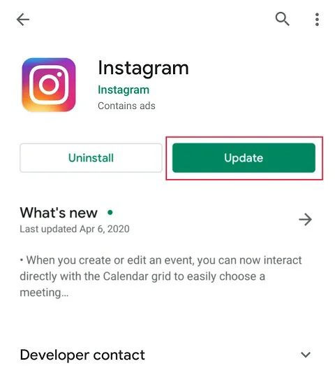 User-can-check-the-‘Play-Store’-for-any-new-updates-of-the-application إشعارات Instagram لا تعمل؟ إليك 9 طرق لإصلاحها!