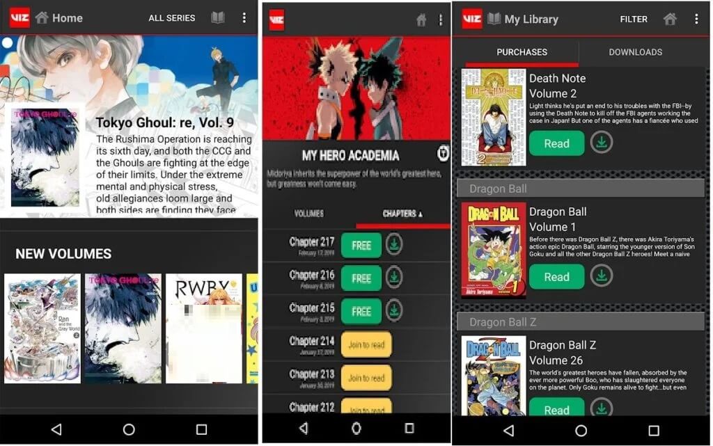 VizManga-1024x641-1 14 من أفضل تطبيقات قارئ Manga للـ Android