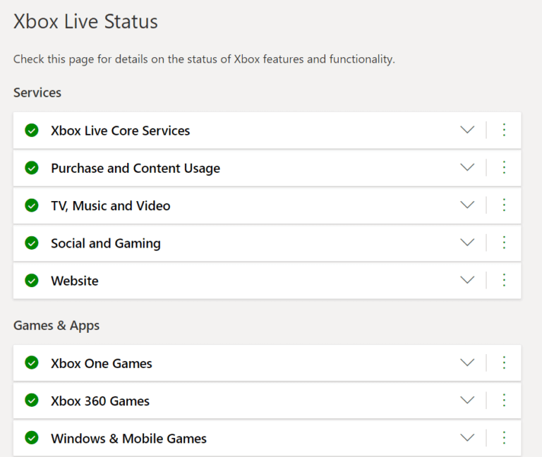 Xbox-Live-Status-Page-768x648-1 إصلاح خطأ Netflix "تعذر الاتصال بـ Netflix"