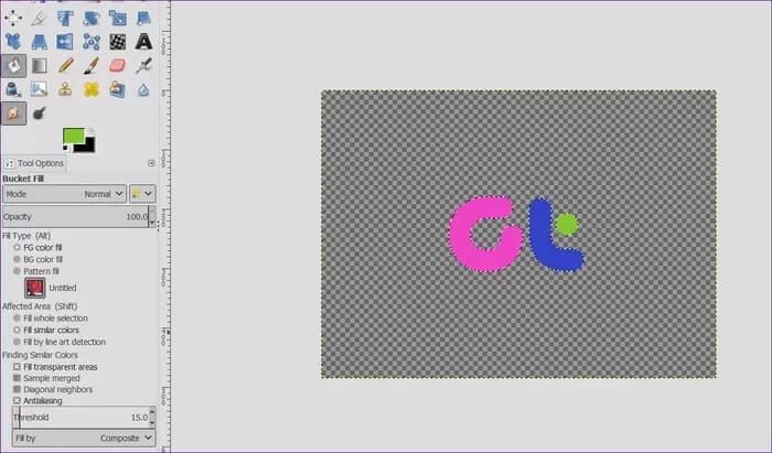 change-color-of-png-image-and-text-gimp-14_935adec67b324b146ff212ec4c69054f كيفية تغيير لون صورة ونص PNG في برنامج GIMP