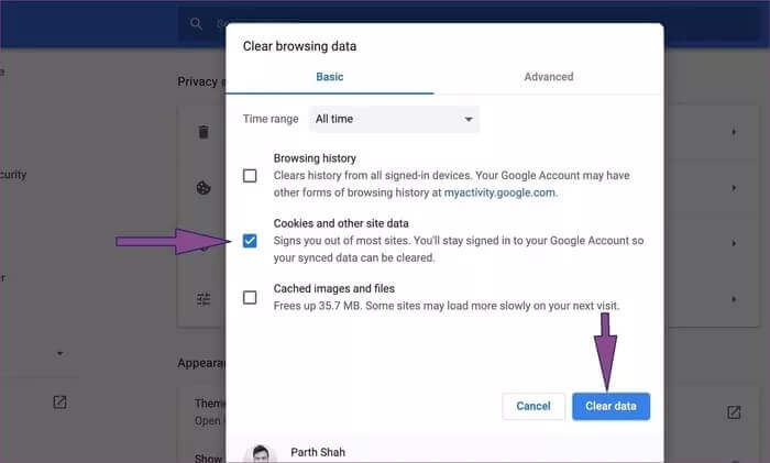 clear-cache-data_200621_121430_935adec67b324b146ff212ec4c69054f لماذا لا يعمل WhatsApp Web