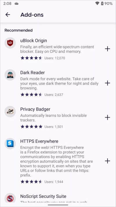 firefox-add-on_935adec67b324b146ff212ec4c69054f Firefox لنظام Android مقابل Chrome: أي متصفح أفضل على Android