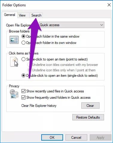 fix-windows-10-file-explorer-search-not-working-17_4d470f76dc99e18ad75087b1b8410ea9 أفضل 5 إصلاحات لعدم عمل Windows 10 File Explorer Search