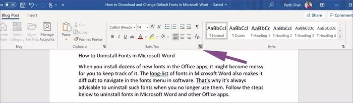 كيفية تحميل وتغيير الخطوط الافتراضية في Microsoft Word - %categories