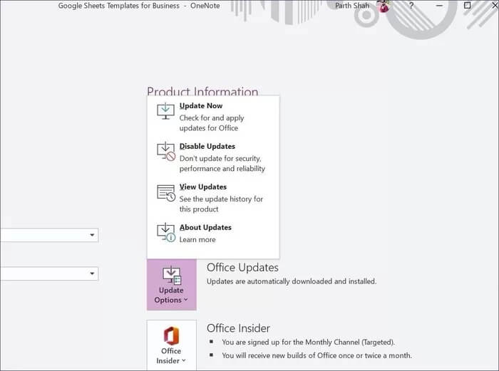 onenote-update-web_935adec67b324b146ff212ec4c69054f أهم 7 طرق لإصلاح خطأ عدم العمل OneNote في وضع عدم الاتصال