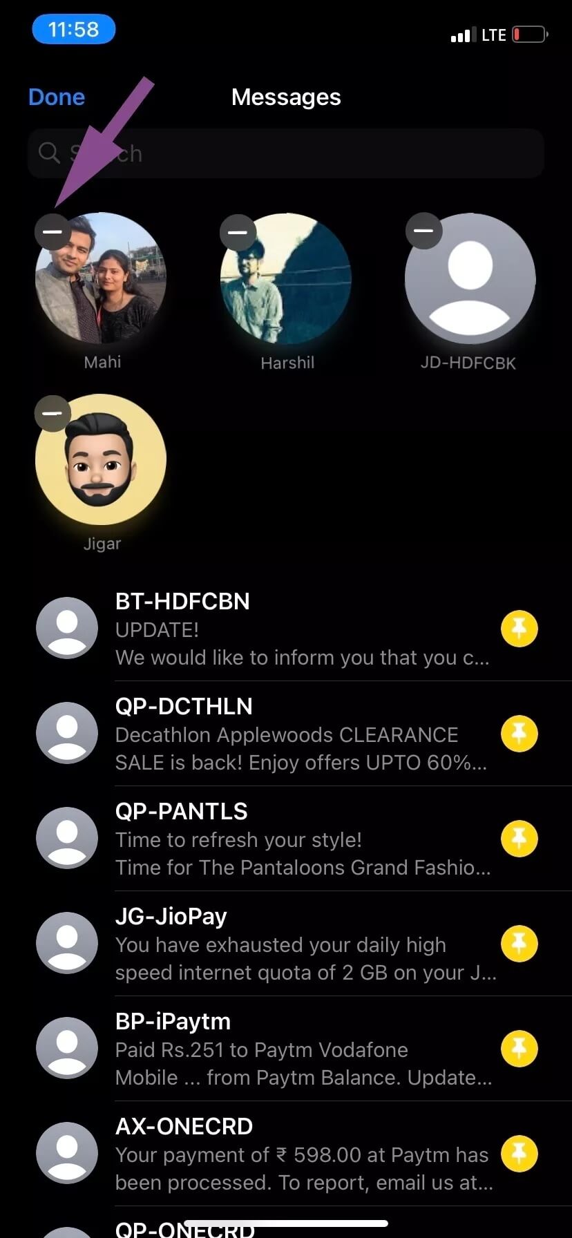 remove-message_4d470f76dc99e18ad75087b1b8410ea9 كيفية تثبيت المحادثات في iMessage ونصائح أخرى